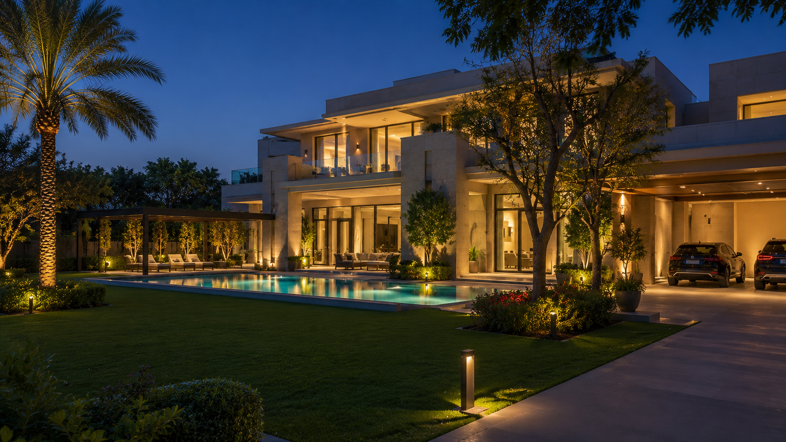 Maintained Emirates Hills mansion representing long-term luxury property ownership in Dubai
