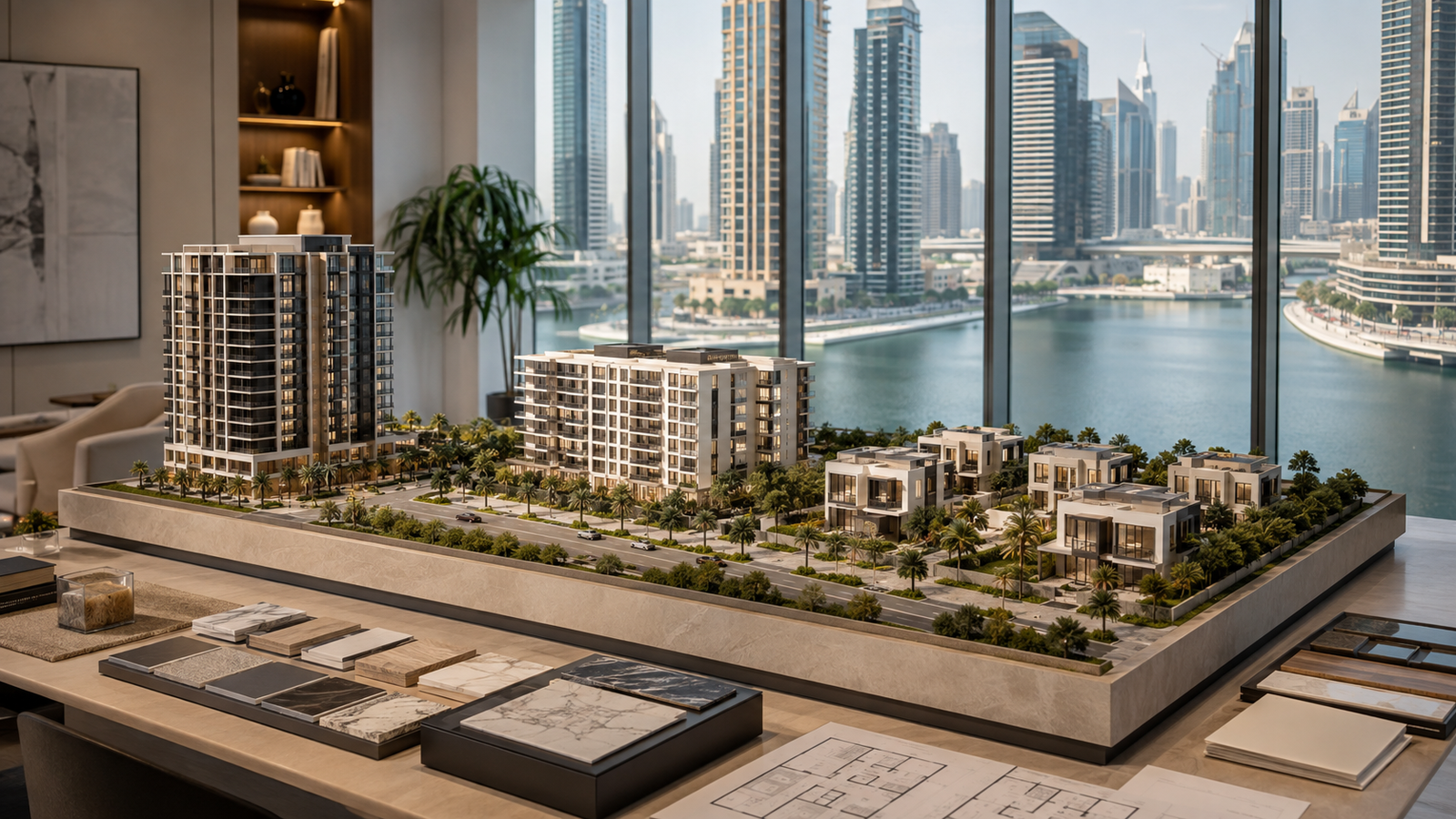 Different Dubai residential property types representing investor residence visa options
