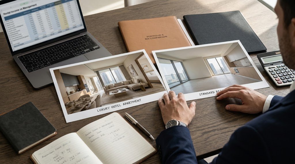 Hotel Apartments vs Residential Property Dubai ROI